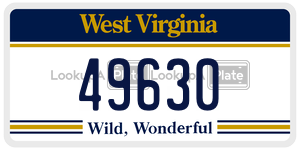 49630  license plate in WV