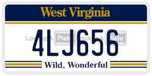 4LJ656  license plate in WV