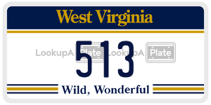 513  license plate in WV