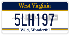 5LH197  license plate in WV