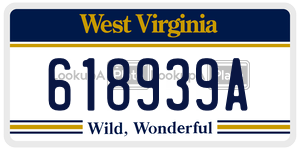 618939A  license plate in WV
