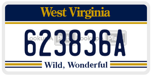 623836A  license plate in WV
