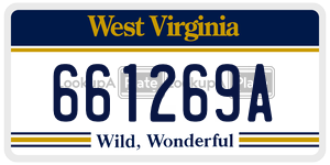 661269A  license plate in WV