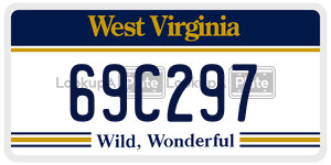 69C297  license plate in WV