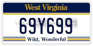69Y699  license plate in WV