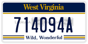714094A  license plate in WV