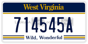 714545A  license plate in WV