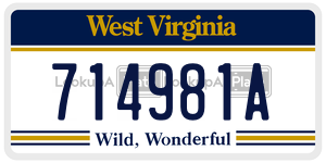 714981A license plate in West Virginia
