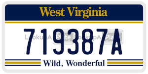719387A license plate in West Virginia