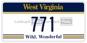 771  license plate in WV