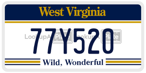 77Y520  license plate in WV
