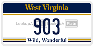 903  license plate in WV