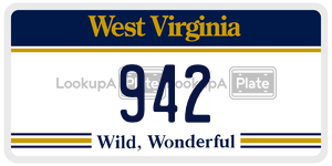 942  license plate in WV