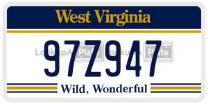 97Z947  license plate in WV