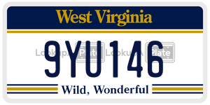 9YU146  license plate in WV