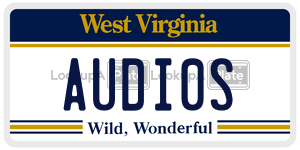 AUDI0S  license plate in WV