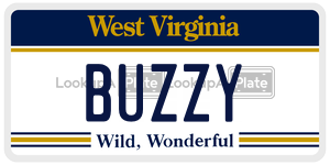 BUZZY  license plate in WV