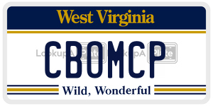 CBOMCP  license plate in WV