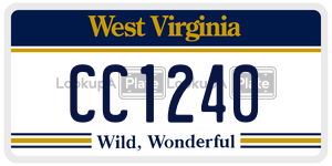 CC1240  license plate in WV