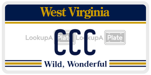 CCC  license plate in WV