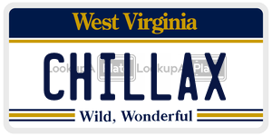 CHILLAX  license plate in WV