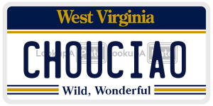 CHOUCIAO  license plate in WV