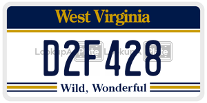D2F428  license plate in WV