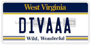 DIVAAA  license plate in WV