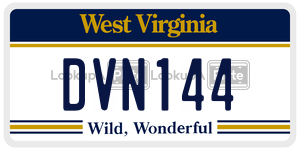 DVN144  license plate in WV