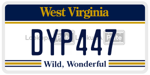 DYP447  license plate in WV
