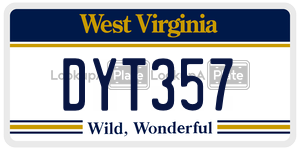 DYT357  license plate in WV