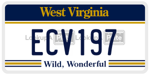 ECV197  license plate in WV
