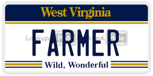 FARMER  license plate in WV