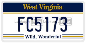 FC5173  license plate in WV