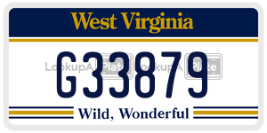 G33879  license plate in WV
