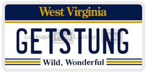 GETSTUNG  license plate in WV