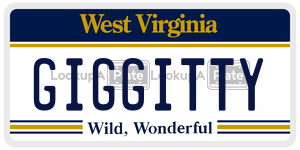 GIGGITTY  license plate in WV
