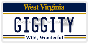 GIGGITY  license plate in WV