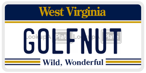 GOLFNUT  license plate in WV