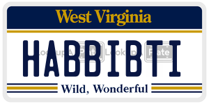 HABBIBTI  license plate in WV