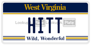 HITT  license plate in WV