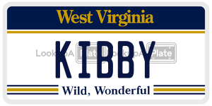 KIBBY  license plate in WV