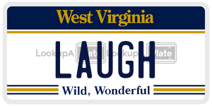 LAUGH  license plate in WV