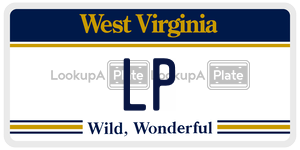LP  license plate in WV