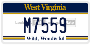M7559  license plate in WV