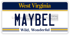 MAYBEL  license plate in WV