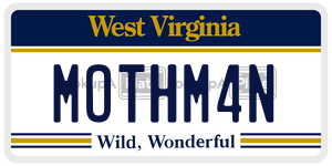 MOTHM4N  license plate in WV