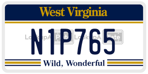 N1P765  license plate in WV