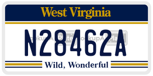 N28462A  license plate in WV