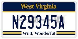 N29345A  license plate in WV